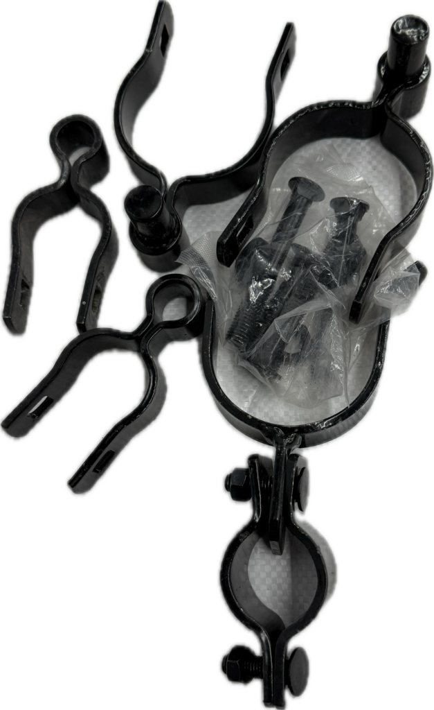 Single Swing Gate – Hardware Kit – Black